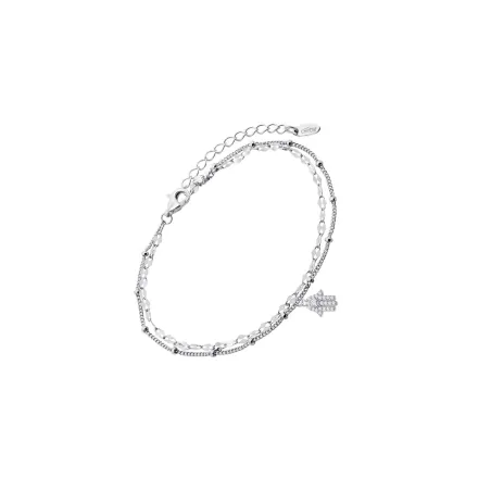 Pulsera Lotus Silver Trendy Mano Fátima Plata y Circonitas LP3938-2/1