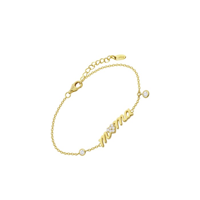 Pulsera Lotus Silver Mamá Plata Baño Oro...