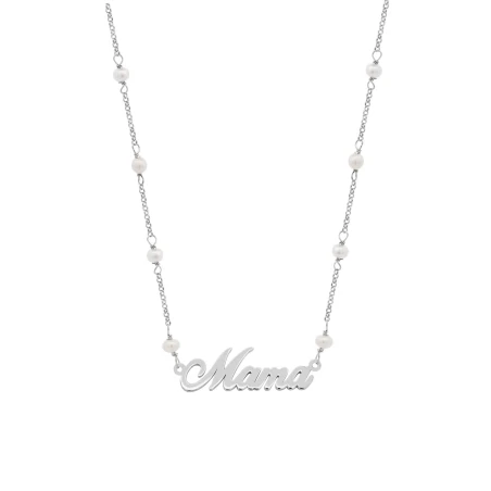 Collar Lotus Silver Mamá Plata y Perlas LP3949-1/1