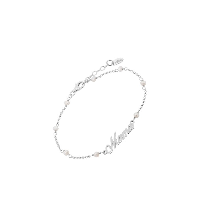 Pulsera Lotus Silver Mamá Plata y Perlas...