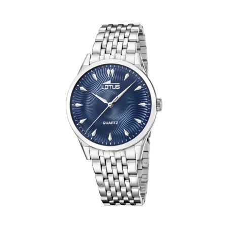 Reloj Lotus Classic Steel Plateado y Azul Analógico Hombre 19056/4