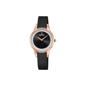 Reloj Festina Mademoiselle Negro y Rosado Analógico Mujer...
