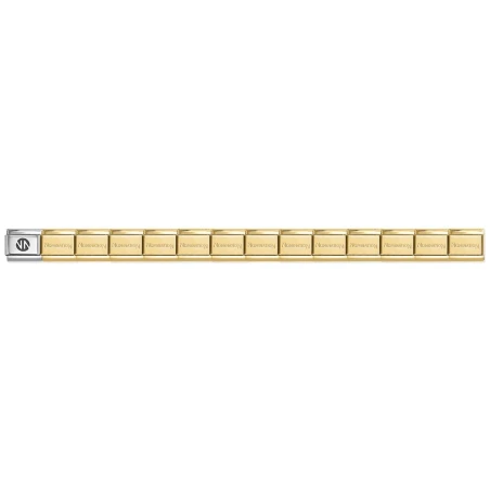 Base Composable Nomination Classic Acero y Plata Marcado Dorado 530301/SI/008