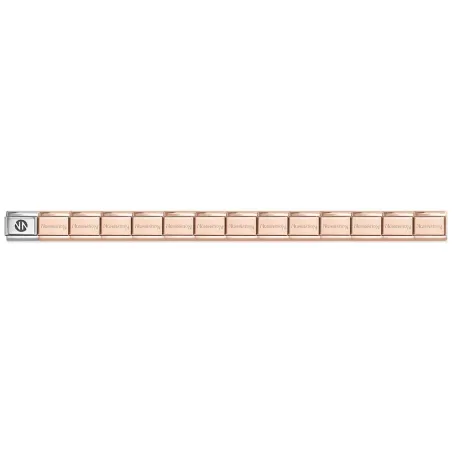 Base Composable Nomination Classic Acero y Plata Marcado Rosado 530301/SI/011