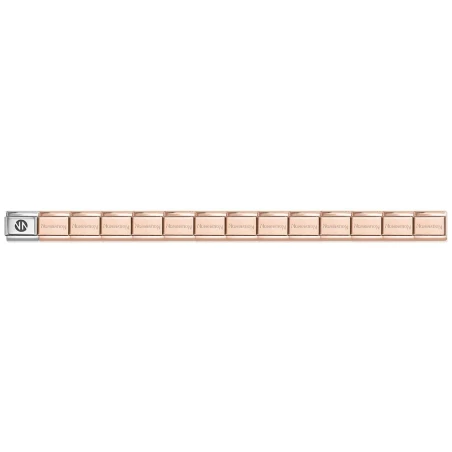 Base Composable Nomination Classic Acero y Plata Marcado Rosado 530301/SI/011