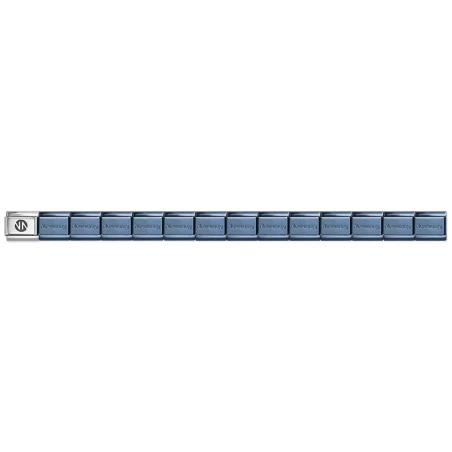 Base Composable Nomination Classic Acero y Plata Marcado Azul 530301/SI/016