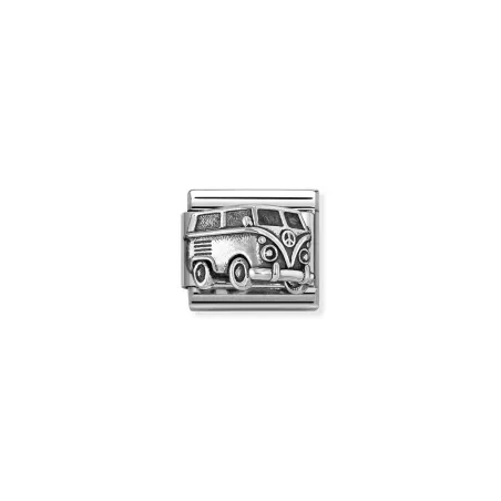 Composable Classic SIMBOLOS OXIDADOS en acero y plata 925 Furgoneta