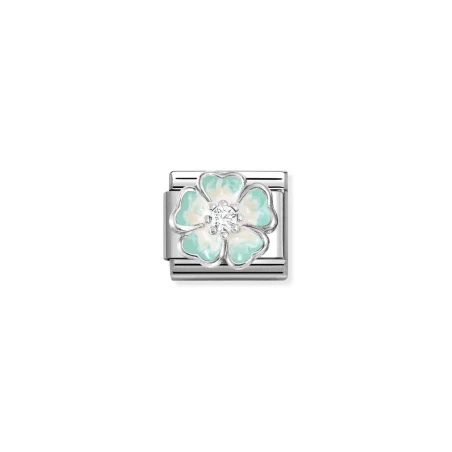 Composable Classic CL SIMBOLOS acero, esmalte, Cubic zirc.y plata 925