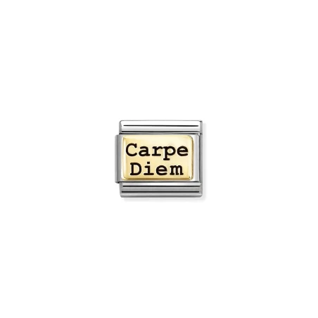 Composable Classic PLACAS (IC) en acero y oro 750 Carpe Diem