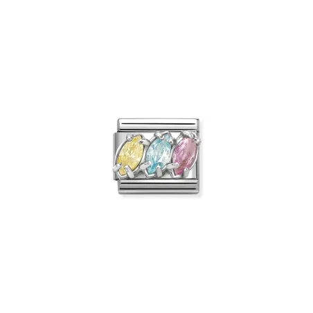 Composable CL acero, circonitas y plata 925