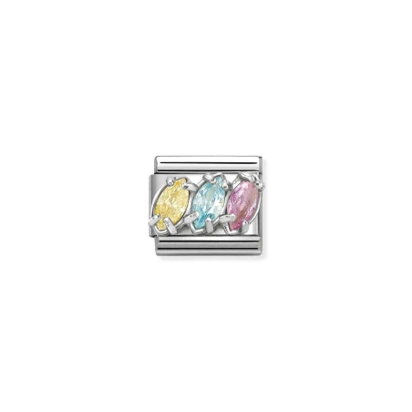 Composable CL acero, circonitas y plata 925