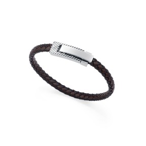 Pulsera Viceroy Fashion Piel Negra y Marrón y Acero...
