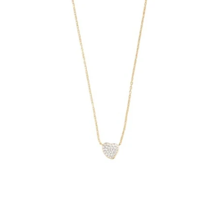 Collar Corto Agatha Paris Montmartre Plata Baño Oro y Corazón Circonitas 02690237-137-TU