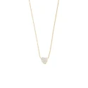 Collar Corto Agatha Paris Montmartre Plata Baño Oro y Corazón Circonitas 02690237-137-TU