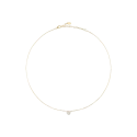 Collar Corto Agatha Paris Montmartre Plata Baño Oro y Corazón Circonitas 02690237-137-TU