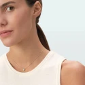 Collar Corto Agatha Paris Montmartre Plata Baño Oro y Corazón Circonitas 02690237-137-TU
