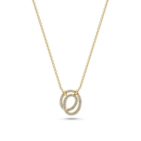 Collar Sif Jakobs Spirale Plata Baño Oro y Circonitas 19712