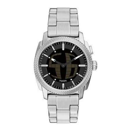 Reloj Fossil Machine " Big Tic" Plateado Analógico FS6155