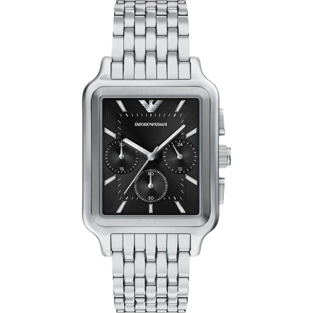 Reloj Emporio Armani Diego Plateado y Negro Cronógrafo Hombre AR11751