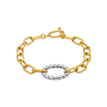 Pulsera Lux by Lux Hiami Baño Bicolor SMBM07100