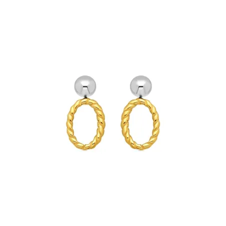 Pendientes Lux by Lux Hiami óvalo Baño Oro SMEM18700