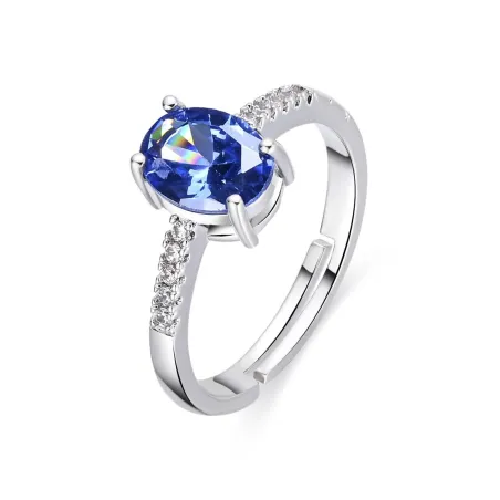 Anillo Lux by Lux Misze Baño Rodio y Circonitas SSK21814000
