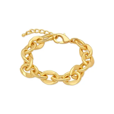 Pulsera Lux by Lux Pazi Eslabones Baño Oro SGBZ09400