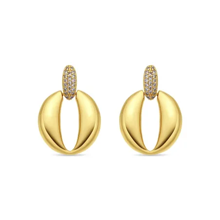 Pendientes Lux by Lux Nixwi Baño Oro y Circonitas Blancas SGEW7190000