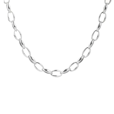 Collar Lux by Lux Hande Eslabones Baño Rodio SSNZ10900