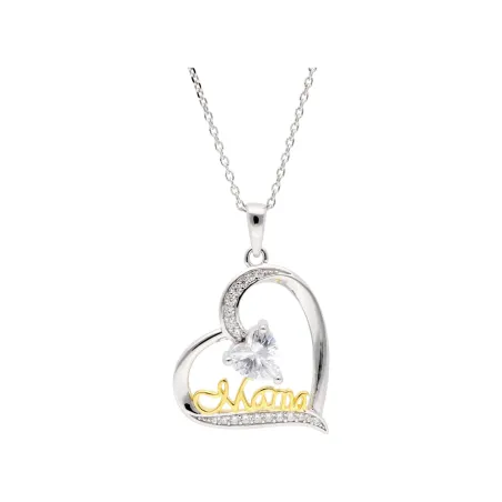 Gargantilla Liska Corazón Mamá Plata Bicolor LAD7348CL-B
