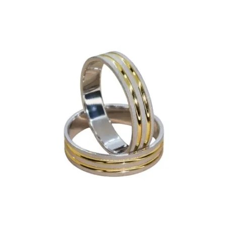 Alianza Plata Bicolor 5 mm 15-066BA-R
