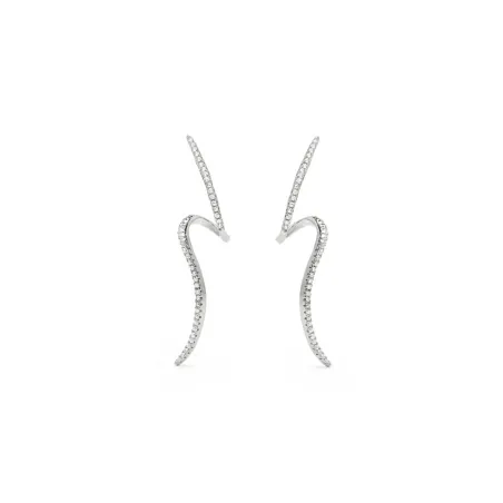 Pendientes Luxenter Chuni Plata Baño Rodio y Circonitas Blancas ET5990000