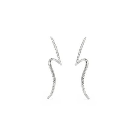 Pendientes Luxenter Chuni Plata Baño Rodio y Circonitas Blancas ET5990000