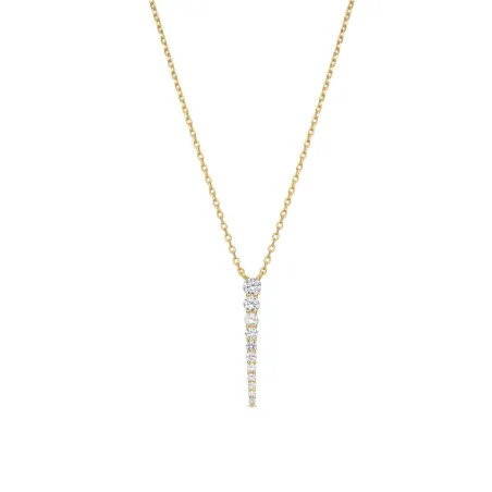 Collar Luxenter Makill Plata Baño Oro y Circonitas Blancas NJ055Y0000
