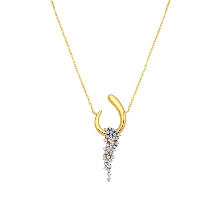 Collar Luxenter Baksu Plata Baño Oro y Circonitas Blancas NJ059Y0000