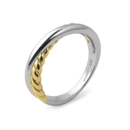 Anillo Luxenter Xymon Plata Baño Bicolor T2342M999