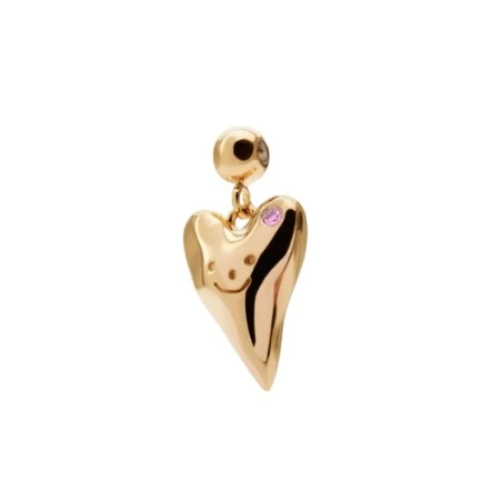 Charm Colgante PdPaola Corazón Feliz Plata Baño Oro CH01-355-U