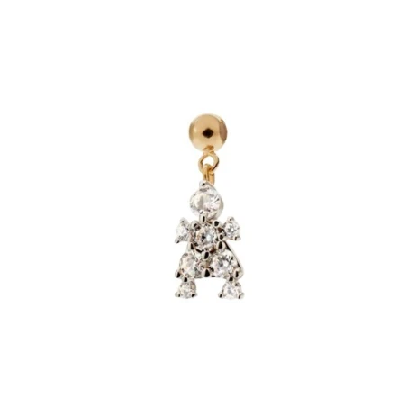 Charm Colgante PdPaola Niña Plata Baño Oro CH01-364-U