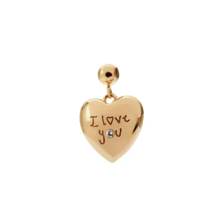 Charm Colgante PdPaola I love you Plata Baño Oro CH01-365-U
