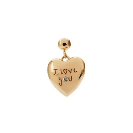 Charm Colgante PdPaola I love you Plata Baño Oro CH01-365-U