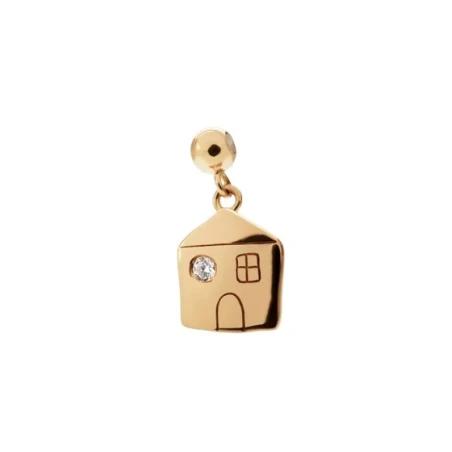 Charm Colgante PdPaola Casa Plata Baño Oro CH01-368-U