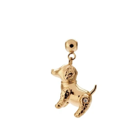 Charm Colgante PdPaola Perrito Plata Baño Oro CH01-370-U