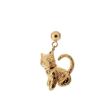 Charm Colgante PdPaola Gatito Plata Baño Oro CH01-371-U