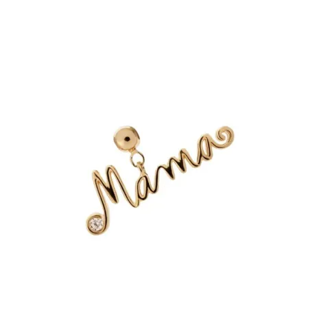Charm Colgante PdPaola Mama Plata Baño Oro CH01-372-U
