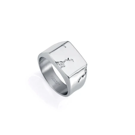 Anillo Viceroy Fashion Sello Acero Grietas  Hombre 15165A02000 
