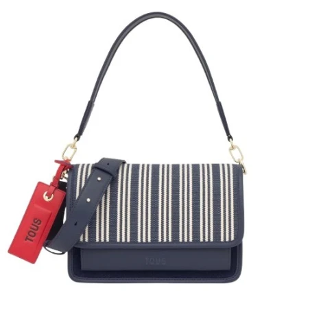 Bandolera TOUS Audree Canvas Azul Marino Mediana 2002436733