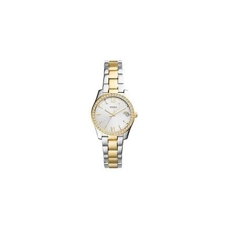 Reloj Fossil Scarlette Mini Plateado y Dorado Analógico Mujer ES4319
