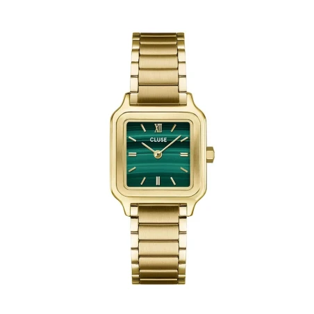 Reloj Cluse Gracieuse Petite Mujer Dorado y Verde Analógico CW11828