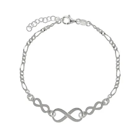 Pulsera Infinito Plata Baño Rodio PI-15254N