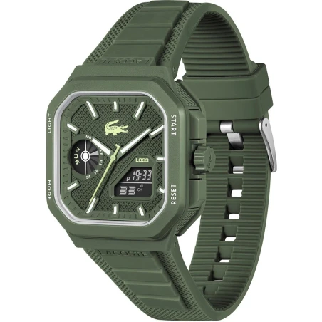 Reloj Lacoste LC33 Square Verde Analógico-Digital Unisex 2011505